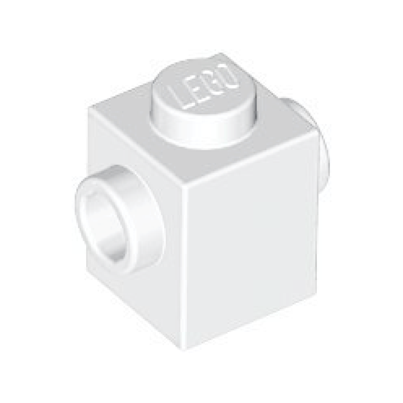 Steen, Aangepast 1x1 met nop aan twee kanten tegenover elkaar White